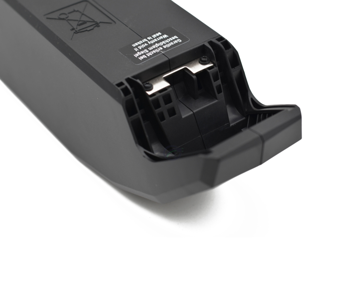 Nærbillede af håndtaget på Bosch Powerpack 540 Performance/Active stel E-Bike Vision cykelbatteri.