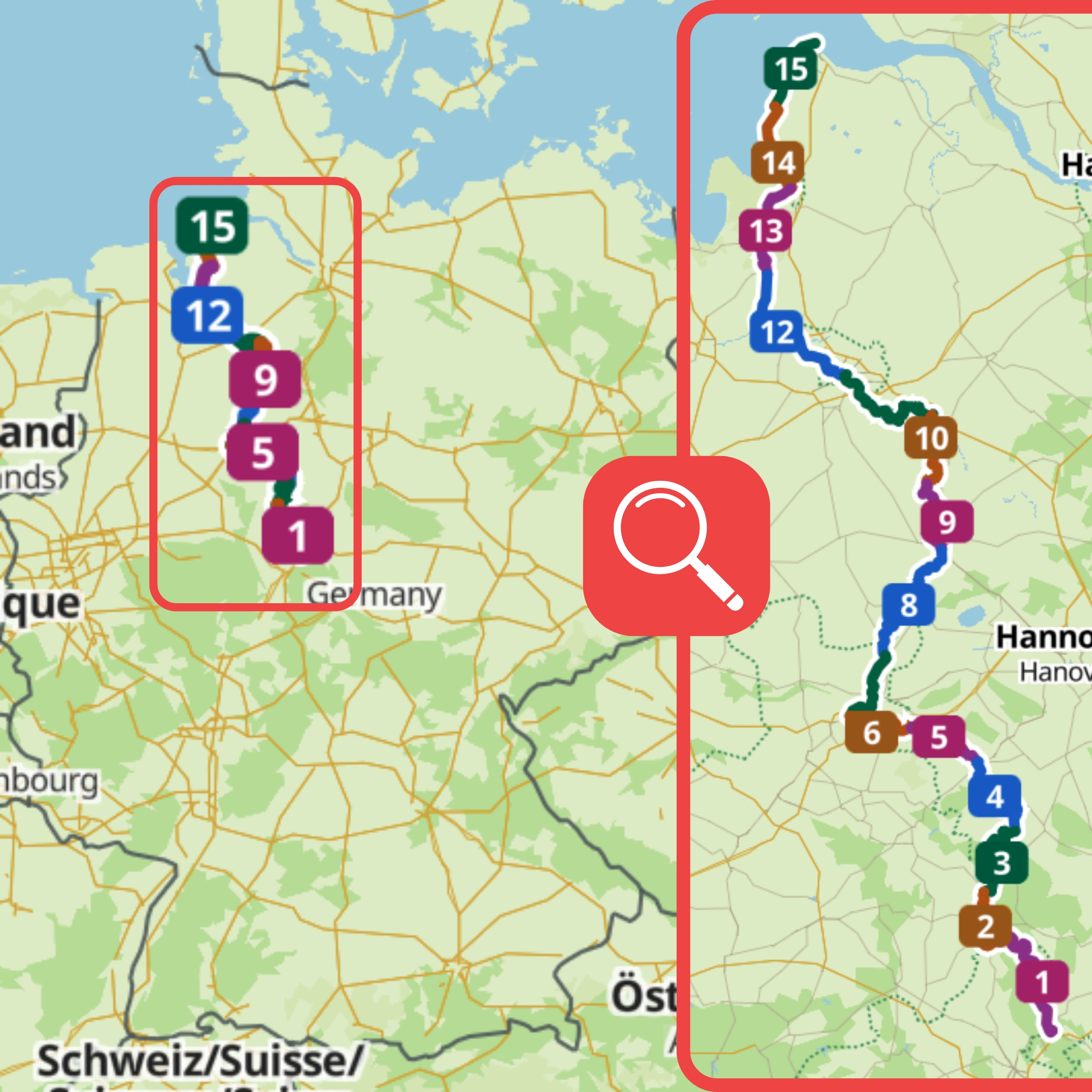 fietsroute noord-west duitsland